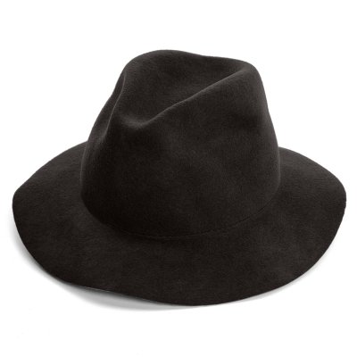 Kapelusze - Gårda Sassari Wool Fedora (czarny)