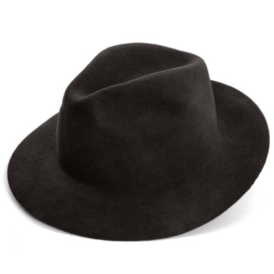 Kapelusze - Gårda Sassari Wool Fedora (czarny)