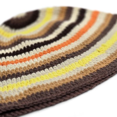 Kapelusze - Gårda Solero Knitted Bucket Hat (beżowy/wielokolorowy)