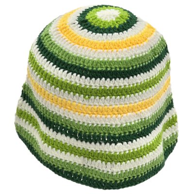 Kapelusze - Gårda Solero Knitted Bucket Hat (zielony/wielokolorowy)