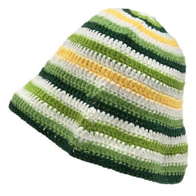 Kapelusze - Gårda Solero Knitted Bucket Hat (zielony/wielokolorowy)