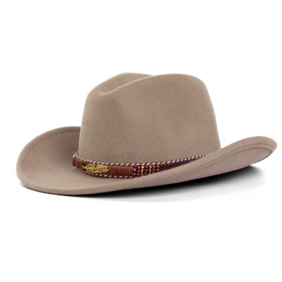 Kapelusze - Gårda Toquerville Crushable Wool felt Western hat (beżowy)