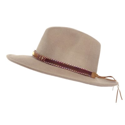 Kapelusze - Gårda Toquerville Crushable Wool felt Western hat (beżowy)