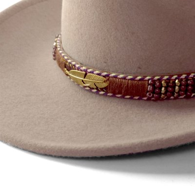 Kapelusze - Gårda Toquerville Crushable Wool felt Western hat (beżowy)