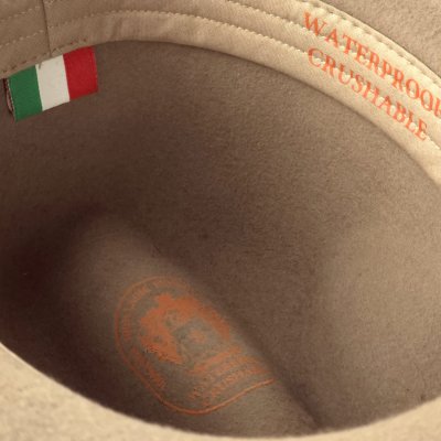 Kapelusze - Gårda Toquerville Crushable Wool felt Western hat (beżowy)