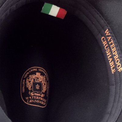 Kapelusze - Gårda Toquerville Crushable Wool felt Western hat (czarny)