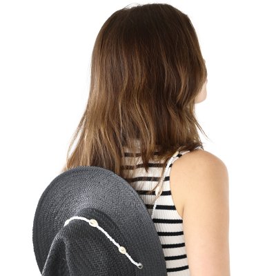 Słomiany kapelusz - Gårda Valencia Fedora (czarny)