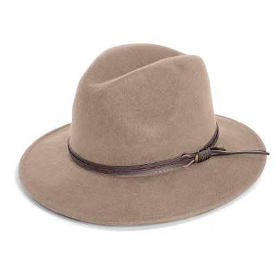 Kapelusze - Gårda Vicenza Crushable Wool felt Fedora (beżowy)
