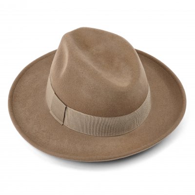 Kapelusze - Gårda Volterra Fedora Wool Hat (beżowy)