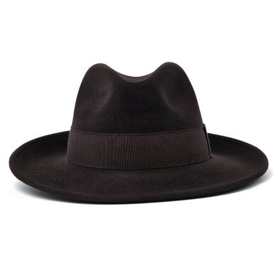 Kapelusze - Gårda Volterra Fedora Wool Hat (ciemnobrązowy)