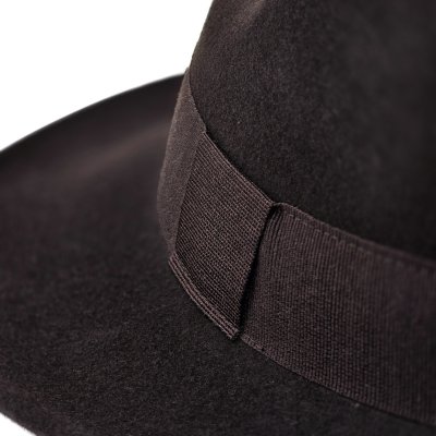 Kapelusze - Gårda Volterra Fedora Wool Hat (ciemnobrązowy)
