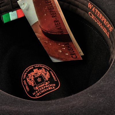 Kapelusze - Gårda Volterra Fedora Wool Hat (ciemnobrązowy)