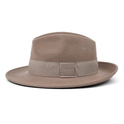 Kapelusze - Gårda Volterra Fedora Wool Hat (taupe)