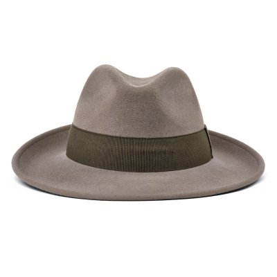 Kapelusze - Gårda Volterra Fedora Wool Hat (szarobrązowy/zielony wojskowy)