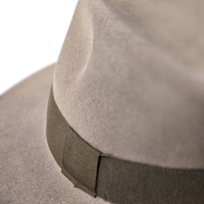 Kapelusze - Gårda Volterra Fedora Wool Hat (szarobrązowy/zielony wojskowy)