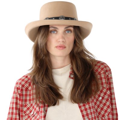 Kapelusze - Gårda Winchester Gambler (beżowy)