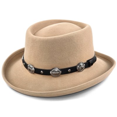 Kapelusze - Gårda Winchester Gambler (beżowy)