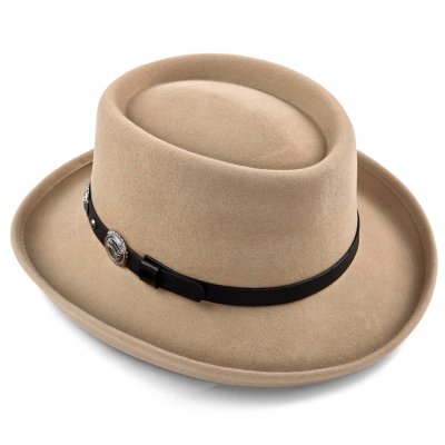 Kapelusze - Gårda Winchester Gambler (beżowy)