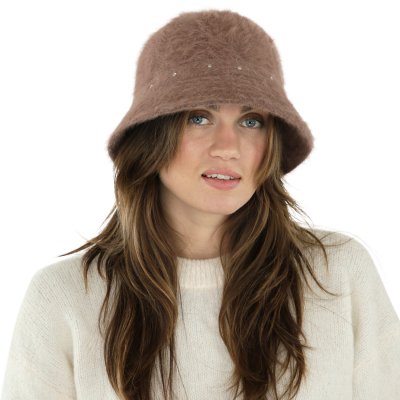 Kapelusze - Gårda Liskeard Angora Bucket Hat (brązowy)