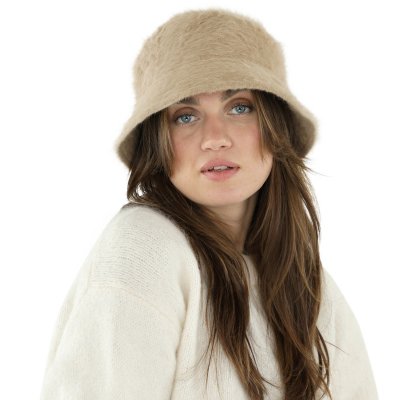 Kapelusze - Gårda Orvieto Angora Bucket Hat (wielbłąd)