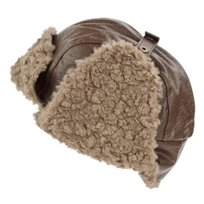 Trapper hat - Gårda Linsell PU Trapper (brązowy)