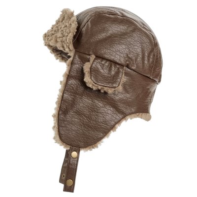 Trapper hat - Gårda Linsell PU Trapper (brązowy)