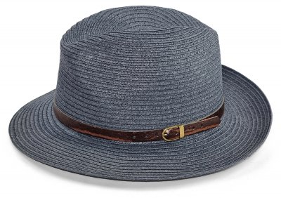 Kapelusze - Gårda Agrigento Fedora (niebieski)
