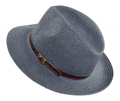 Kapelusze - Gårda Agrigento Fedora (niebieski)