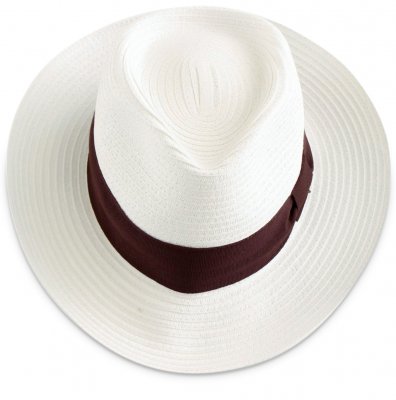 Kapelusze - Gårda Bellagio Fedora (biały)