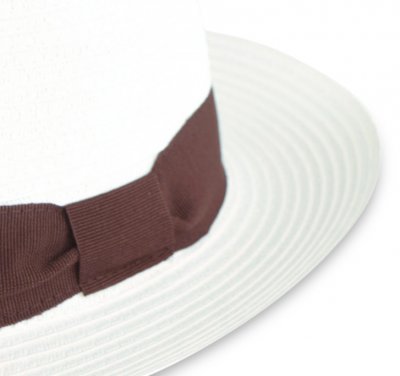 Kapelusze - Gårda Bellagio Fedora (biały)