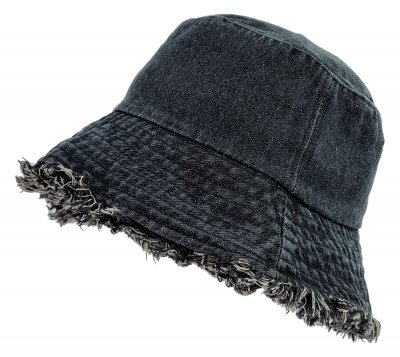 Kapelusze - Gårda Brooke Denim Bucket Hat (czarny)