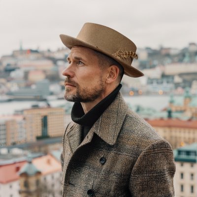 Kapelusze - Gårda Corby Pork Pie (jasnobrązowy)