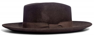 Kapelusze - Gårda Napoli Fedora Wool Hat (brązowy)