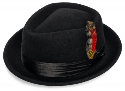 Kapelusze - Gårda Perth Pork Pie (czarny)