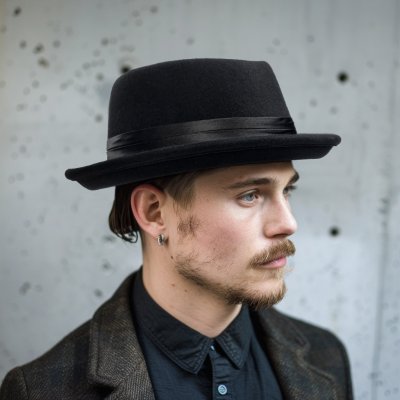 Kapelusze - Gårda Perth Pork Pie (czarny)