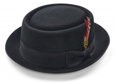 Kapelusze - Gårda Russel Pork Pie (czarny)