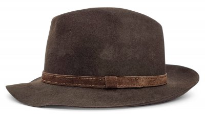 Kapelusze - Gårda Tropea Fedora Wool Hat (brązowy)