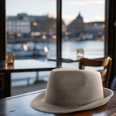 Kapelusze - Gårda Mackay Trilby (jasnoszary)