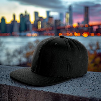 Czapka z daszkiem - Gårda Davis Basic Cap (czarny)