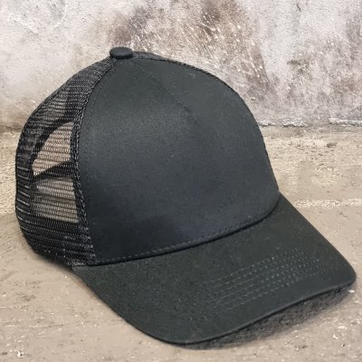 Czapka z daszkiem - Gårda Johnson Basic Trucker (czarny)