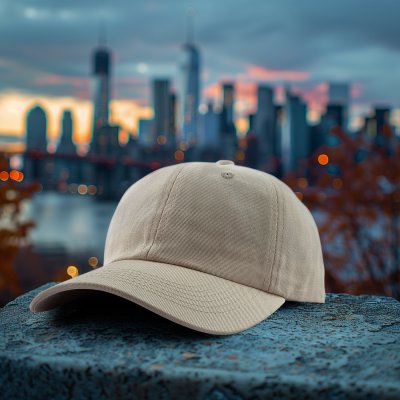 Czapka z daszkiem - Gårda Jones Basic Dadcap (biały)