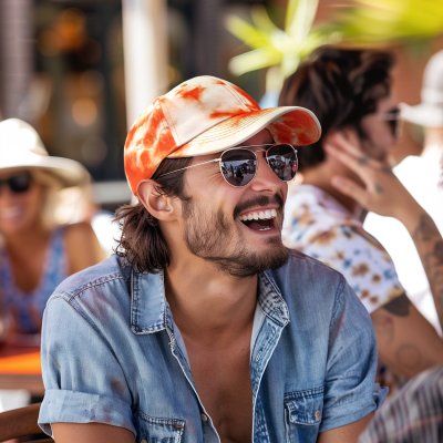 Czapka - Gårda Marble Baseball (pomarańczowy)