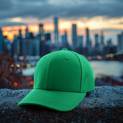 Czapka z daszkiem - Gårda Smith Basic Baseball (jasnozielony)