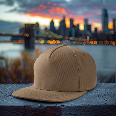 Czapka z daszkiem - Gårda Stevens Basic Snapback (beżowy)