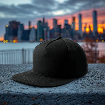 Czapka z daszkiem - Gårda Stevens Basic Snapback (czarny)