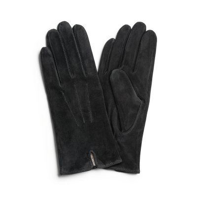 Rękawice - HK Women's glove Vent Lambsuede, Wool blend lining (czarny)