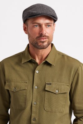 Kaszkiet - Brixton Hooligan (szary-czarny)