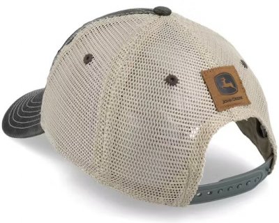 Czapka - John Deere 6 Panel Chan & Mesh Dad Cap (szary/beż)
