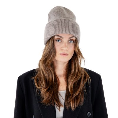 Czapki - Gårda Angora Beanie (greige)