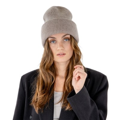 Czapki - Gårda Angora Beanie (greige)
